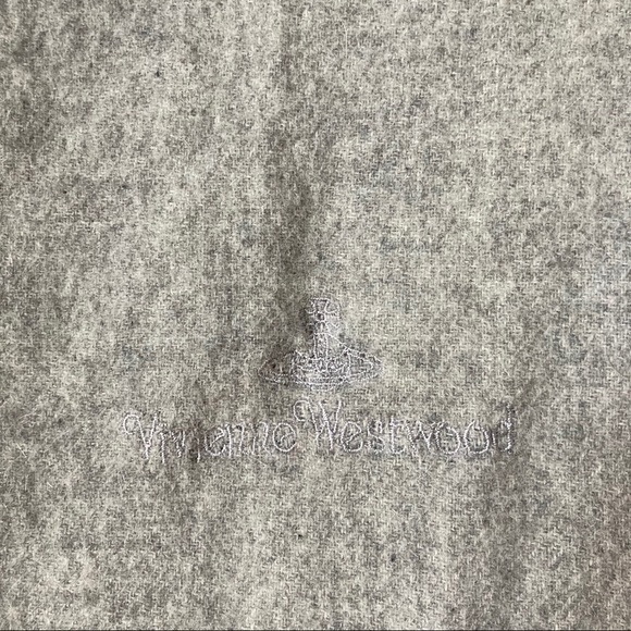Vivienne Westwood Grey Wool Scarf - Picture 5 of 7